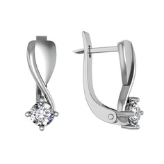 Серьги из серебра ПРИВОЛЖСКИЙ ЮВЕЛИР 361307-FA11, фианит