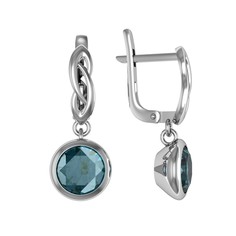 Серьги из серебра ПРИВОЛЖСКИЙ ЮВЕЛИР 371079-FA77, алпанит