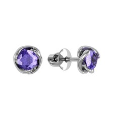 Серьги из серебра ПРИВОЛЖСКИЙ ЮВЕЛИР 391521-TN, танзанит