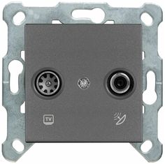 Panasonic Karre Plus Slim WKTT04612DG-RU TV-SAT проходная 11 дБ Dark Gray без рамки No Brand