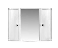 Шкаф с зеркалом для ванной ВК Hilton Premium, снежно-белый Berossi