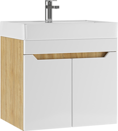 Тумба под умывальник АЙСБЕРГ "Енисей 60" Мечта без ящика подвесная Дуб сонома