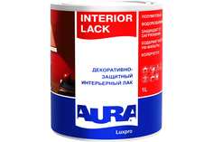 Лак для отделки деревянных поверхностей AURA Interior Lack 1 л полуматовый интерьерный