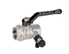 Кран шаровой Bugatti 3/4" ВВ со сливным клапаном (рычаг) серия Oregon 03300024