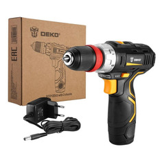 Дрель-шуруповерт DEKO GCD12DU3 1.5Ач, с одним аккумулятором [063-4114]