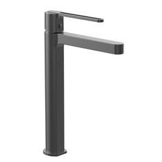 Смеситель для раковины высокий Vincea Rondo вороненая сталь VBF-1R2GM