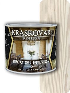 Масло для интерьера Kraskovar Deco Oil Interior Белоснежный 2,2л