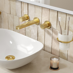 Встраиваемый смеситель для раковины WasserKRAFT Schunter 8200 9070648 золотистый
