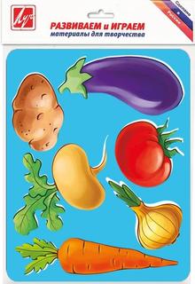 Трафарет-раскраска Луч "Овощи", А5 (9C 487-08), 10шт.
