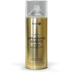 Аэрозольная краска Elcon быстросохнущая, для предметов декора, зеркальное золото, 520 мл