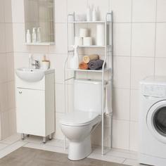 Стеллаж над унитазом 47x25x152 см, цвет белый No Brand