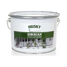 Краска для дерева HUSKY SIBERIAN белая 9л База А