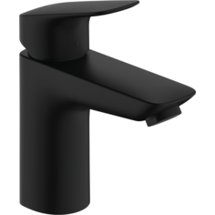 Смеситель для раковины Hansgrohe Logis 100, сливной клапан Push-Open, черный матовый