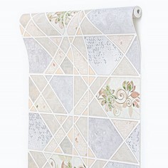 Обои бумажные влагостойкие, Коллаж 1307-8, 0,53х10,05м No Brand