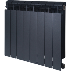 Биметаллический радиатор Global Style Plus 500 8 секций черный (155263)