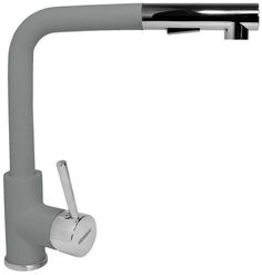 Смеситель "Longran" Impact LM2182, цвет Croma, гранит, выдвижная лейка