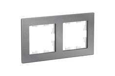 Рамка 2-м AtlasDesign Nature мрамор айс грей SchE ATN343202 Systeme Electric