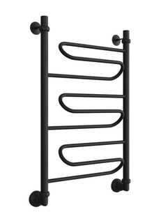 Водяной полотенцесушитель Двин W 1"-1/2" 800х500 К3 Черный матовый