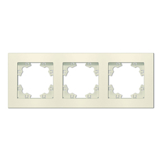 Рамка 3-м Афина универс. сл. кость (ivory) Universal A0045-I