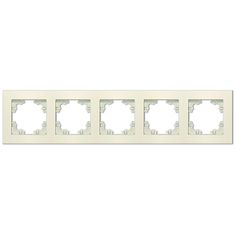 Рамка 5-м Афина универс. сл. кость (ivory) Universal A1042-I