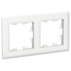 Рамка 2-постовая Systeme Electric Nature, стекло белый ATN330102/7, 7 шт.