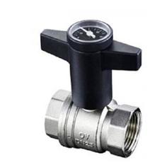 Шаровый кран Oventrop Optibal Ду25, 1", с термометром
