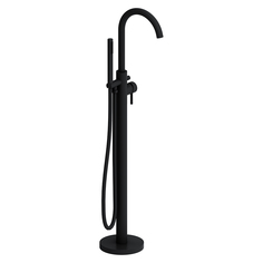 Смеситель для ванны Damixa Scandinavian Pure 365000300 черный, отдельностоящий, напольный