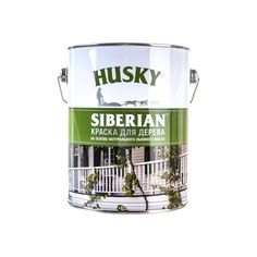 Краска для дерева HUSKY SIBERIAN белая, 2,7 л