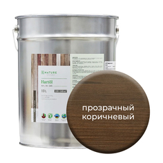 Твердое масло.Краска для стен, потолков и ОСБ плит Gnature 10 л. Прозрачный коричневый