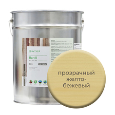 Твердое масло.Краска для стен, потолков и ОСБ плит GNature 10л.Прозрачный желто-бежевый