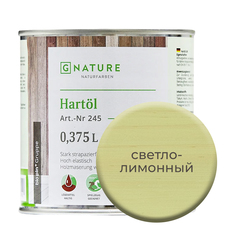 Твердое масло.Краска для стен, потолков и ОСБ плит GNature 375 мл.Светлый лимон