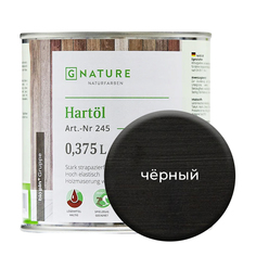 Твердое масло.Краска для стен,потолков и ОСБ плит GNature 375 мл.Черный