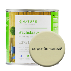 Gnature 450 Воск-лазурь на бесцветной основе 375 мл Серо-бежевый