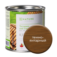 Масло Gnature 277 для террас и садовой мебели 0,375 л Темно-янтарный
