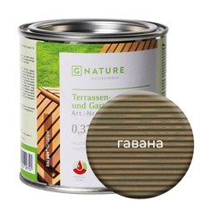 Масло Gnature 277 для террас и садовой мебели 0,375 л Гавана