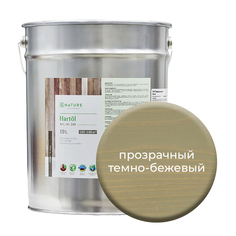 Твердое масло.Краска для стен, потолков и ОСБ плит Gnature 10 л.Прозрачно темно-бежевый