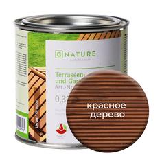 Масло Gnature 277 для террас и садовой мебели 0,375 л Красное дерево