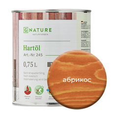 Твердое масло. Краска для стен, потолков и ОСБ плит GNature 750мл. Абрикос