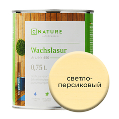 Воск-лазурь Gnature 451 на белой основе 750 мл Светло-персиковый