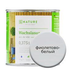 Воск-лазурь Gnature 451 на белой основе 375 мл Фиолетово-белый