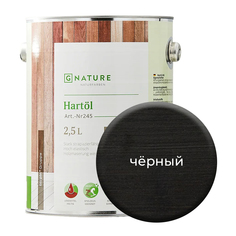 Твердое масло. Краска для стен, потолков, ОСБ плит GNature 2,5 л. Черный