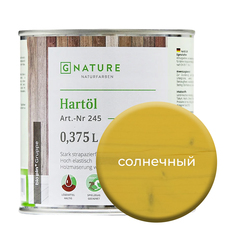 Твердое масло.Краска для стен, потолков и ОСБ плит GNature 375 мл.Солнечный