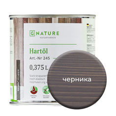 Твердое масло.Краска для стен,потолков и ОСБ плит GNature 375 мл.Черника
