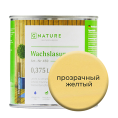 Воск-лазурь Gnature 450 на бесцветной основе 375 мл Прозрачно-желтый