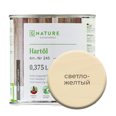 Твердое масло.Краска для стен,потолков и ОСБ плит GNature 375 мл.Светло-желтый