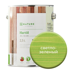 Твердое масло. Краска для стен GNature 2,5 л. Светло-зеленый