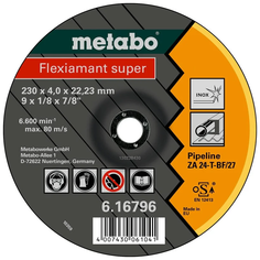Круг обдирочн трубопров Flexiamant S 230x4,0 ZA24T 616796000 Metabo