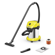 Строительный пылесос Karcher WD 3 S V-17/4/20, желтый [1.628-135.0]