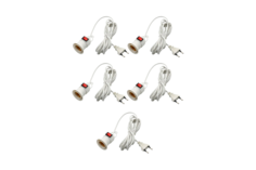 Светильник патрон подвесной Mobicent MC5ER390019 с выключателем и кабелем, 5 шт