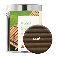 Масло Gnature 277 для террас и садовой мебели 2,5 л Майя